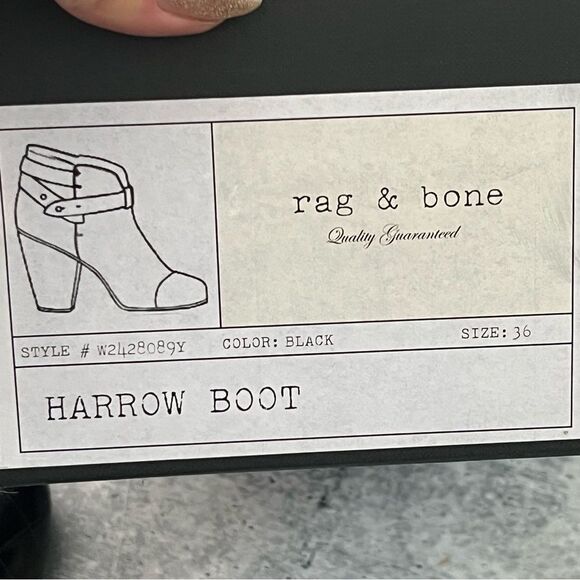 rag & bone Crocodile Harrow Boot 36 - Picture 6 of 7